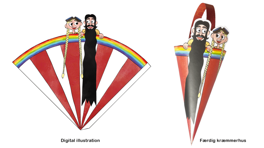 Kræmmerhus. Gør-det-selv-julepynt til Jagten på Regnbuens Guld på Ramasjang.